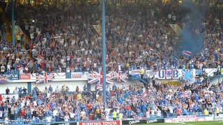 Glasgow Rangers fans at Sheffield Wednesday match 24713 [upl. by Kleper]