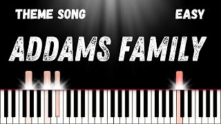 How To Play “The Addams Family”  Easy Piano Tutorial [upl. by Notyalk]