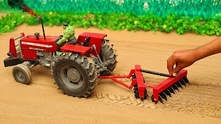 Top DIY tractor making  mini mf 385 tractor on disc plow machine  tractor videos  mini Star [upl. by Jannery]