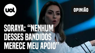 Soraya sobre 2º turno Nenhum desses bandidos merece meu apoio [upl. by Bassett]