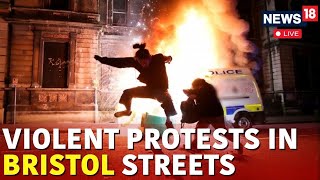 UK Protests  FarRight thugs in violent clashes with police In Bristol  Bristol Protest  N18G [upl. by Asher505]