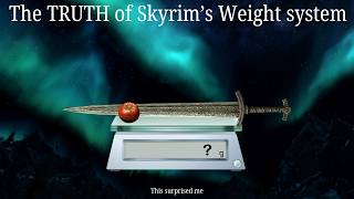 The TRUTH of Skyrims Weight System [upl. by Nus]