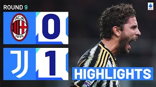 MILANJUVENTUS 01  HIGHLIGHTS  Locatelli edges 10man Milan  Serie A 202324 [upl. by Irwin]