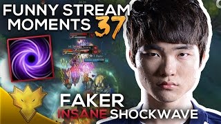 Faker INSANE 3000 ELO ORIANNA SHOCKWAVE  League of Legends Funny Stream Moments 37 [upl. by Aramoj]