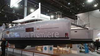 Lagoon 42 catamaran walkthrough at Dusseldorf BOOT 2016 [upl. by Yannodrahc133]