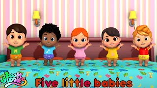 Five Little Babies  Sing Along  Songs for Kids  Nursery Rhymes and Children Song by Boom Buddies [upl. by Haelam]