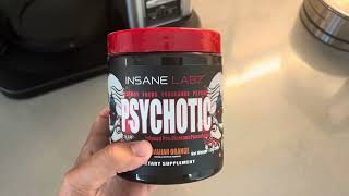 Insane Labz Psychotic High Stimulant Pre Workout Powder Psychotic really great pre workout but b [upl. by Asila357]