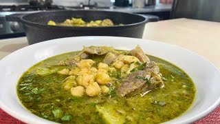 Delicioso CHAMBARETE de Res con Garbanzos en Salsa VERDE [upl. by Ardnahcal345]