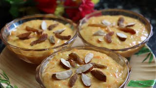 WEIKFIELD CUSTARD POWDER RECIPE  Carrot custard recipe  Carrot milk dessert recipe [upl. by Linkoski]