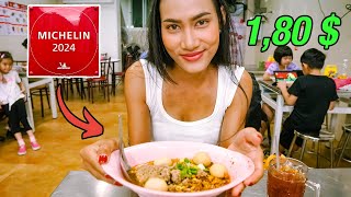 The CHEAPEST MICHELIN RESTAURANT in the WORLD Bangkok THAILAND [upl. by Anstice]