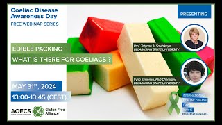 Coeliac Awareness Webinar 8  Edible packing  what is there for celiacs [upl. by Zosima]