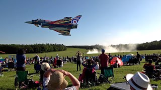 RAF Typhoon first public display 2023 UK Midland Air Festival [upl. by Rocker809]