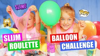 SLIJM ROULETTE BALLOON CHALLENGE Squishies In Slijm Mixen ♥DeZoeteZusjes♥ [upl. by Ealasaid]