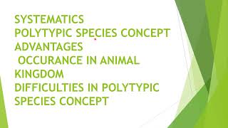 Polytypic species concept urdu hindiMsc BsNCRTneetbscGATEppscNTS CSIR BARC ICAR DBT [upl. by Saidel64]