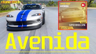 Avenida Speed Trap USA A800  Tune Code  Forza Horizon 5 Series 39 Spring [upl. by Bohlin964]