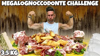 GNOCCO FRITTO di SALUMI e FORMAGGI CHALLENGE  MEGALOGNOCCODONTE  MAN VS FOOD [upl. by Hulbig]