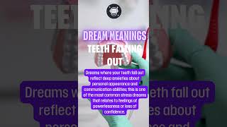 3Teeth Falling Out😱 Your Teeth Are Falling Out In Dreams spacefi dreams [upl. by Enitsahc]