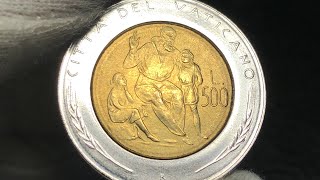 moneta da 500 lire 1982 città del vaticano [upl. by Lednor340]