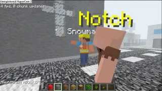 Notch on MineCraft [upl. by Aihsek]