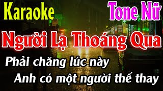 Người Lạ Thoáng Qua Karaoke Tone Nữ  Bbm  Karaoke Lâm Organ  Beat Mới [upl. by Artined]