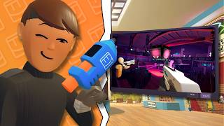 I ACTUALLY Played Rec Room INSIDE Rec Room [upl. by Keryt379]