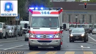 Feuerwehr Rettungsdienst Polizei Zürich [upl. by Oniger]