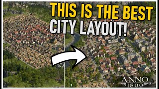 The BEST CITY LAYOUT in Anno 1800  10x10 Layout Guide amp Stamps [upl. by Ylevol]