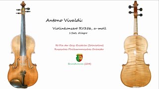 Antonio Vivaldi Violinkonzert amoll aus LEstro Armonico 1Satz Allegro [upl. by Vachil]