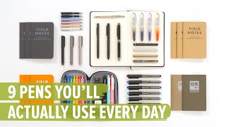 9 Pens Youll Actually Use Every Day [upl. by Rossy]