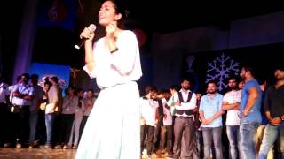 Rashmika Mandanna singing belageddu song [upl. by Eitteb]