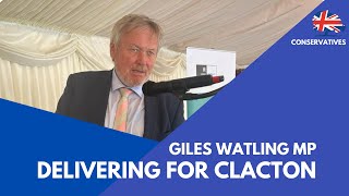 Giles Watling MP Delivering for Clacton [upl. by Mowbray]