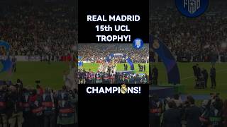 Real Madrid♛🏆Champions15 shorts football realmadrid halamadrid championsleague champions [upl. by Saxet848]