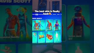 Travis Scott skin is back😈 fortnite fortnitememes fortnitefunny [upl. by Tiena614]