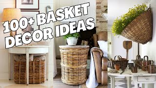 100 Basket Decor Ideas for Home How to Decorate Home with Baskets Storage Basket Ideas [upl. by Memberg972]