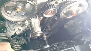 L300 L200 Pajero Mitsubishi Timing Belt Replacement 4d56 [upl. by Dorri]