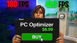 I Bought a PC Optimizer to Boost my FPS in Fortnite [upl. by Emrich87]