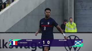 Pes 21 Gameplay  France  Écosse  2023 [upl. by Leahcimed]