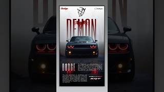 The Demon Awaits 840 HP of Pure Adrenaline Horsepower Muscle edit songytshorts automobile [upl. by Eidur]