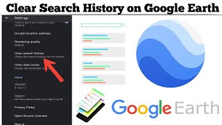 How to Clear Search History on Google Earth app  Techno Logic  2021 [upl. by Derward428]