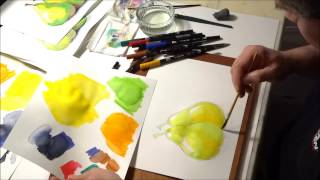 TUTORIAL  A Way To Use Tombow ABT As Watercolor [upl. by Ybhsa948]