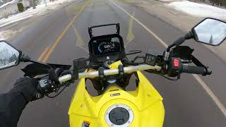 First ride with my vstrom 800de 2023 and tryout of the mccruise control [upl. by Eimmij]