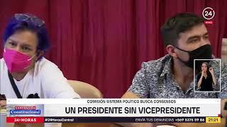 Un presidente sin vicepresidente Comisión sistema político busca consensos en la Convención [upl. by Elleivad]