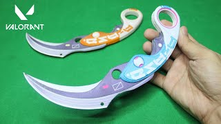 Cool Paper Valorant Velocity Knife  Easy Paper DIY Craft That impress [upl. by Timothy]