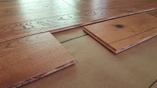 How To Install Engineered Hardwood Flooring [upl. by Motteo882]