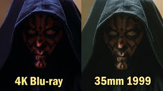 The Phantom Menace 4K vs 35mm 1999 [upl. by Sloane412]