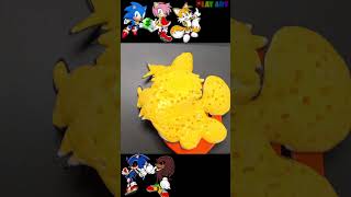 Super Sonic hedgehog Knuckles Tails Dr Eggman Rose ShadowPancake art Challenge shorts [upl. by Chung]