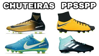 Pack de chuteiras novas para PPSSPP PES 20172018 [upl. by Llertac]