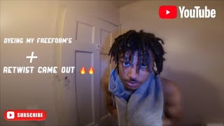 Dyeing MY Free FormDreads  Retwist FIRE RESULTS 🔥😈 [upl. by Bish]