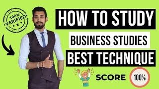 How to Study Business Studies  Best technique to score 100100 in BST [upl. by Adnical595]