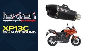 Lextek XP13C Exhaust Sound Kawasaki Versys 650 20102018 [upl. by Janelle]